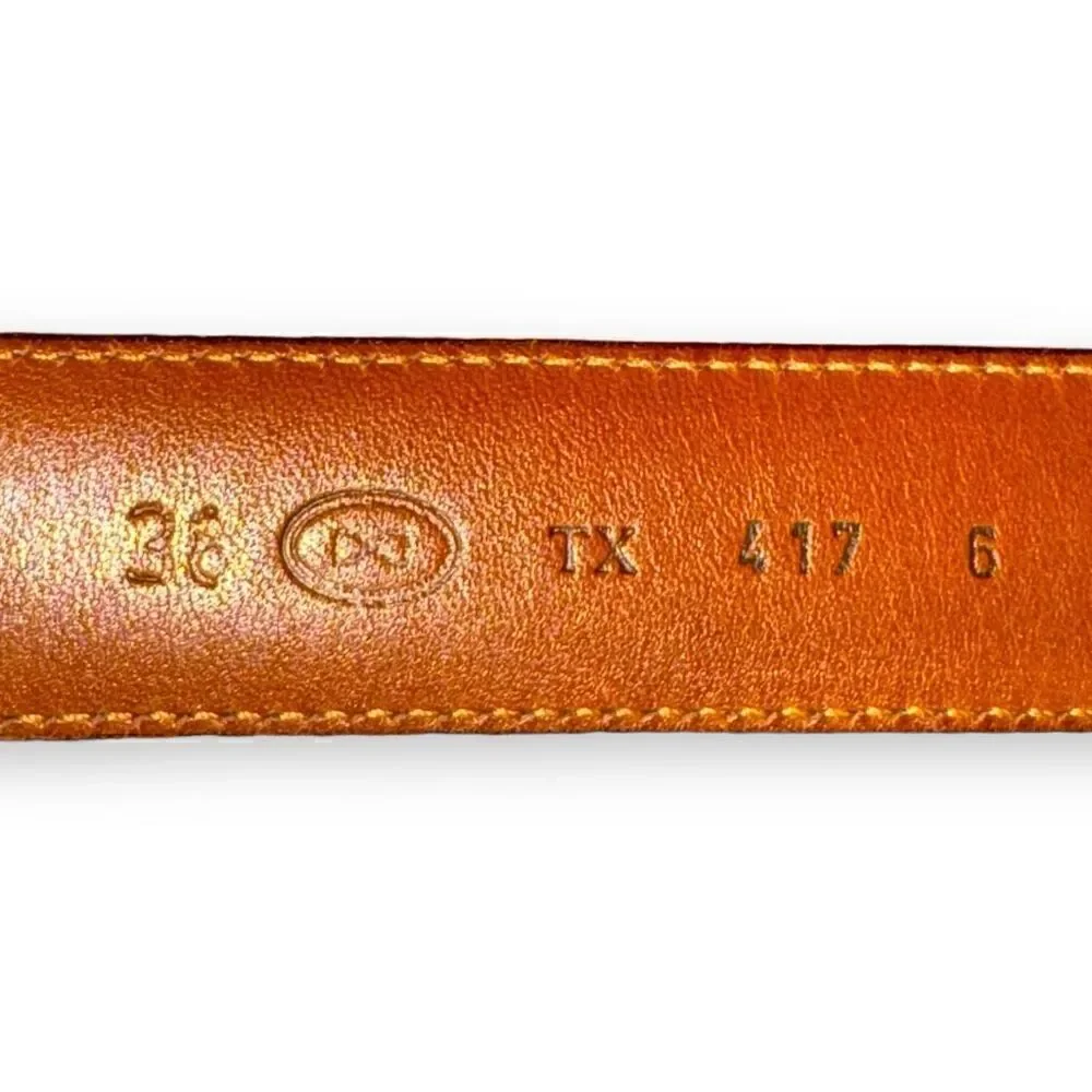 Trafalgar Black & Brown Campo Calf Leather Dress Belt 38